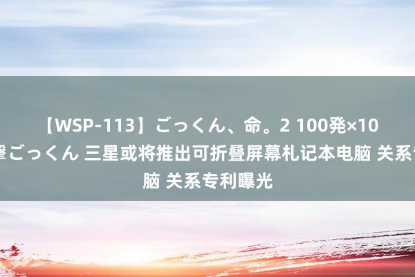 【WSP-113】ごっくん、命。2 100発×100人×一撃ごっくん 三星或将推出可折叠屏幕札记本电脑 关系专利曝光