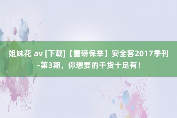 姐妹花 av [下载]【重磅保举】安全客2017季刊-第3期，你想要的干货十足有！